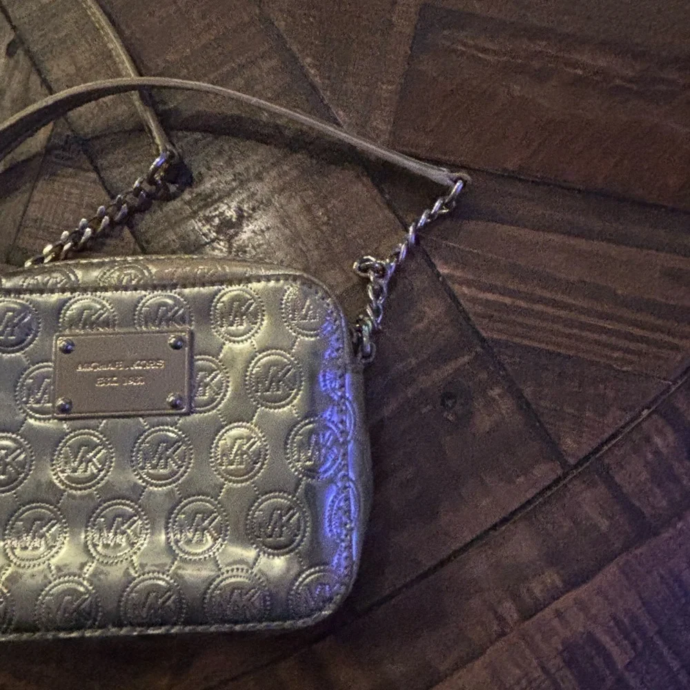 Michael Kors Gold  Crossbody Bag with Ornate Design.Great Condition!